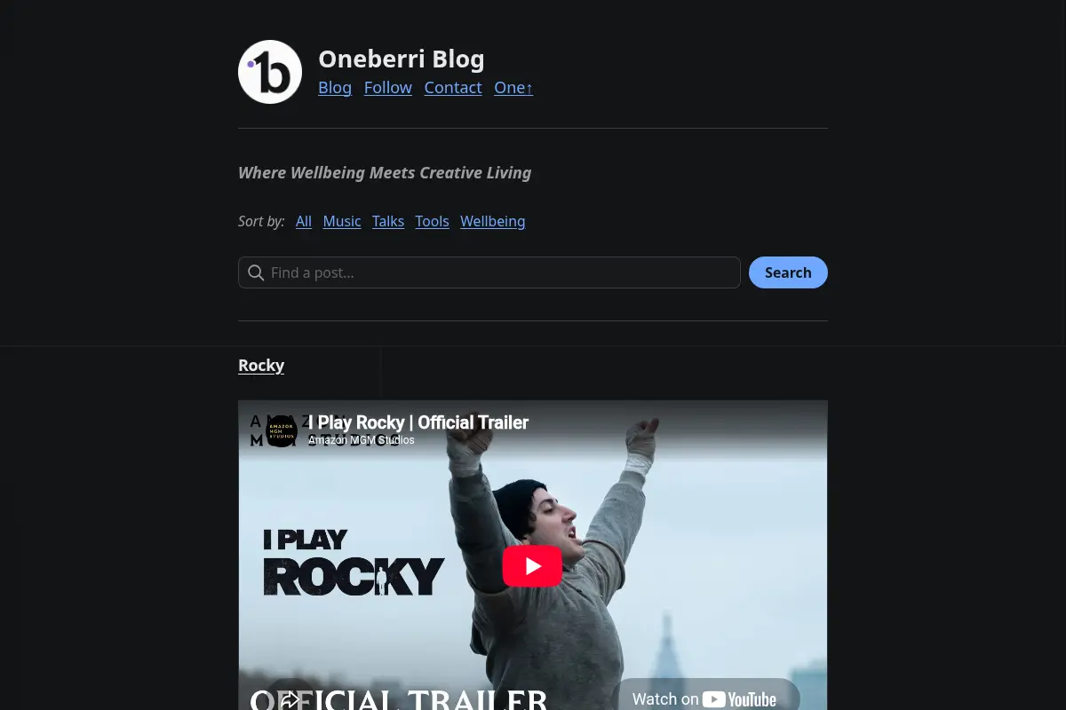 Oneberri Blog