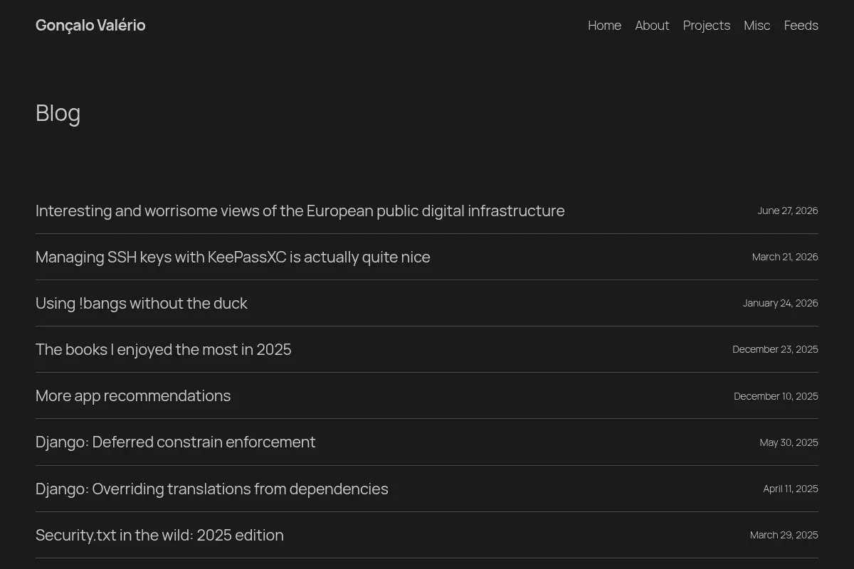 Gonçalo Valério – Thoughts, projects and some other stuff