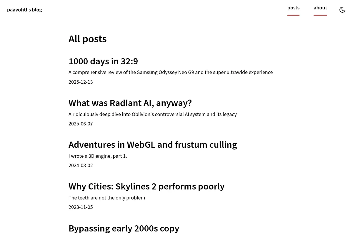 paavohtl's blog