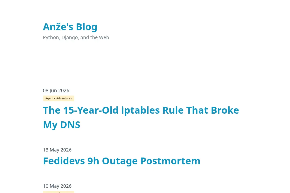 Anže's Blog