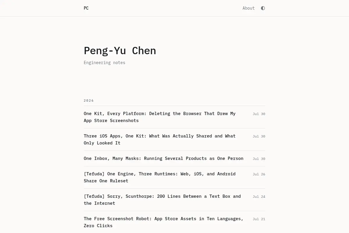 Blog · Peng-Yu Chen