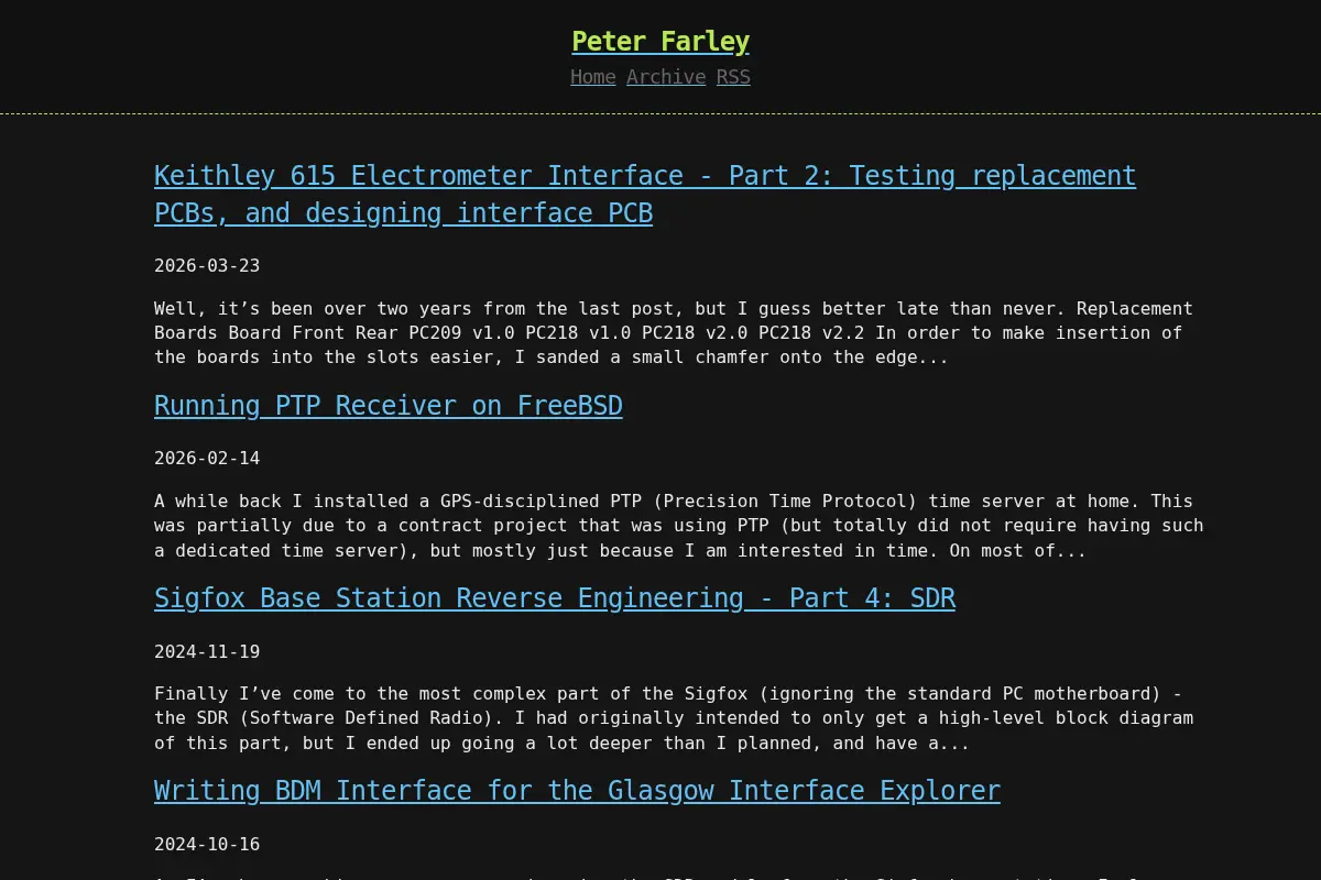 Blog - Peter Farley