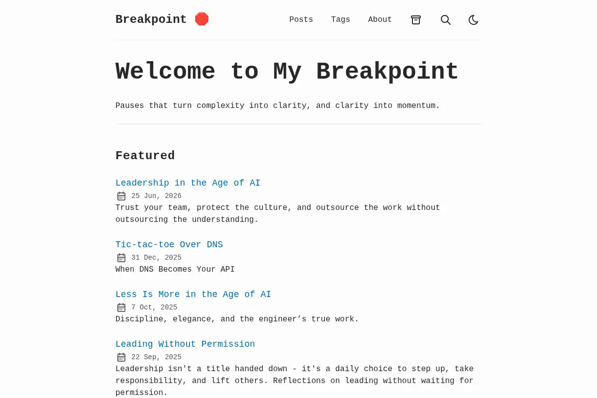 Breakpoint
