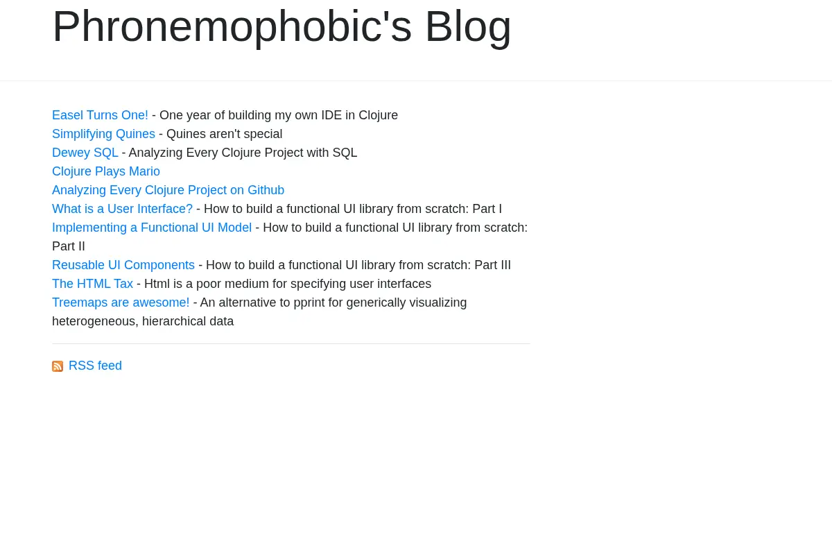 Phronemophobic's Blog