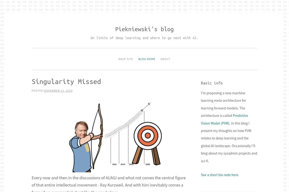 Piekniewski's blog