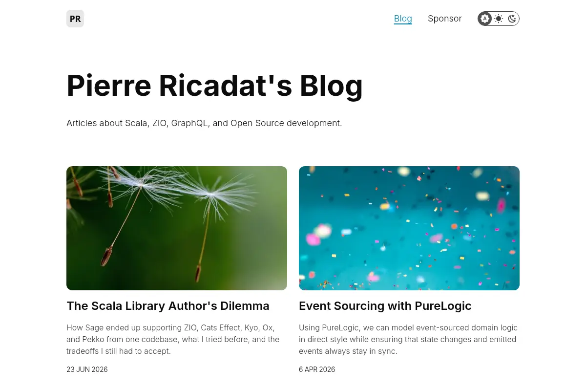 Pierre Ricadat's Tech Blog