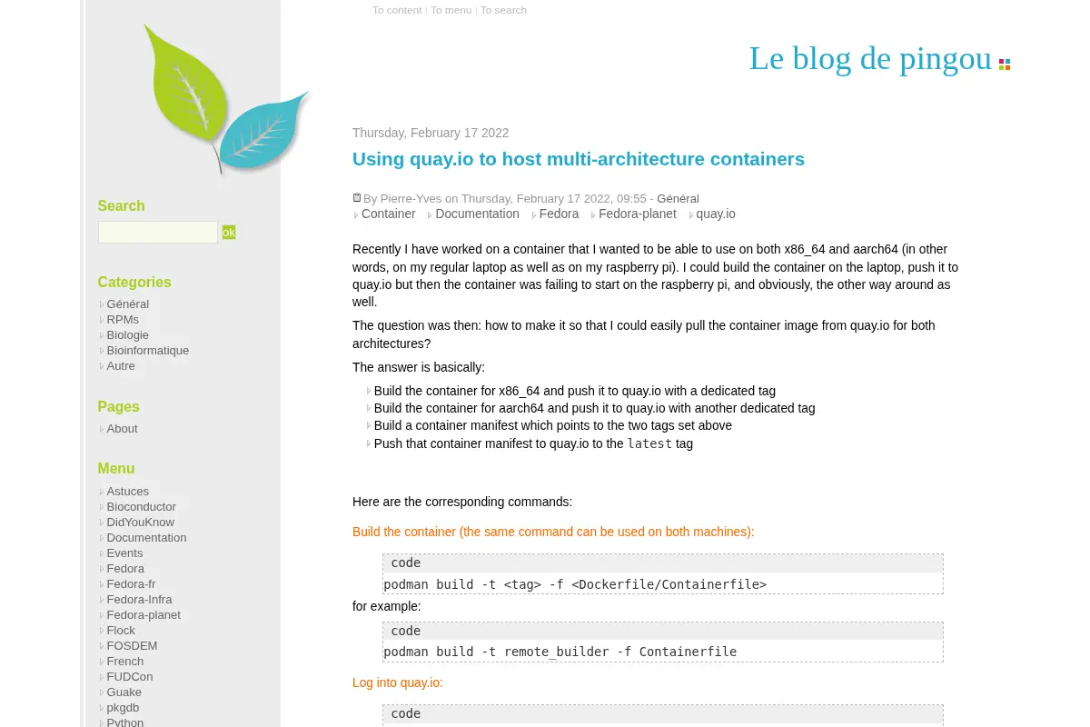 Le blog de pingou