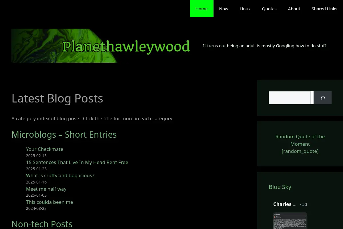 Planethawleywood – It turns out being an adult is mostly Googling how to do stuff.