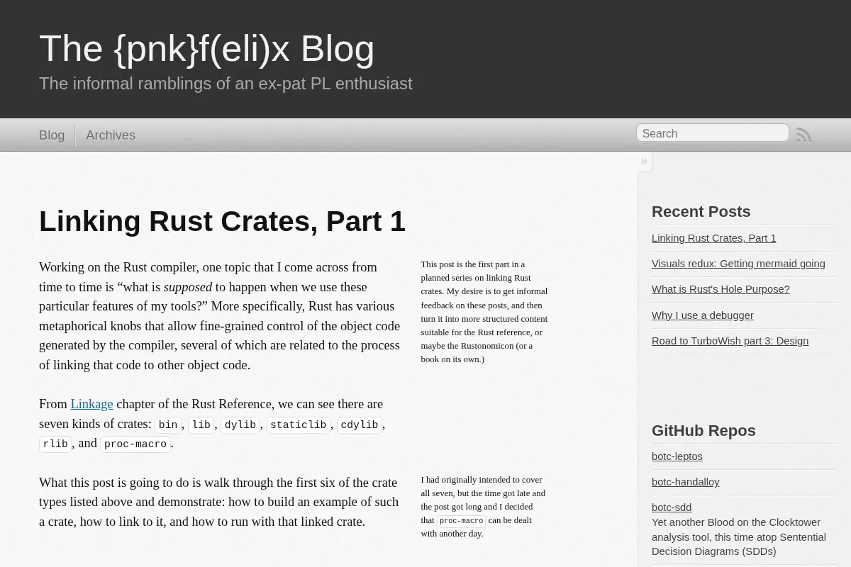 The {pnk}f(eli)x Blog