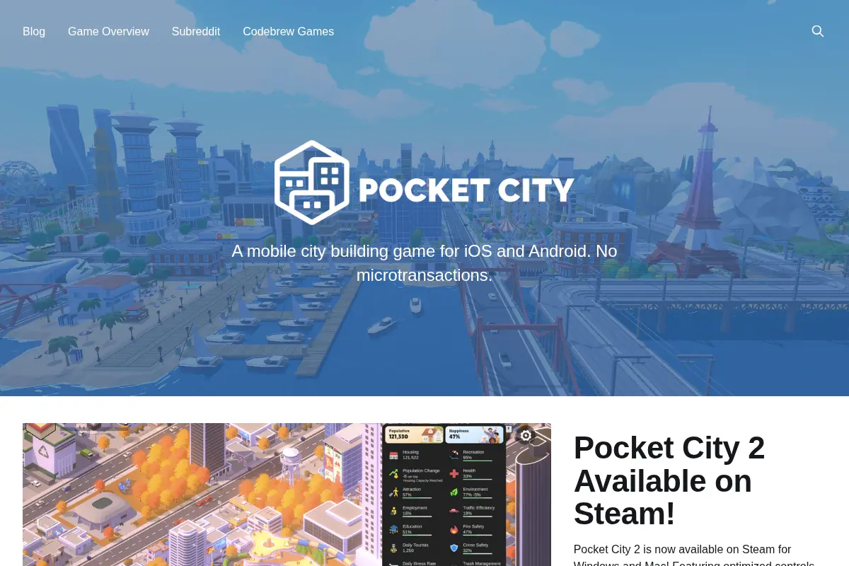 Pocket City Blog
