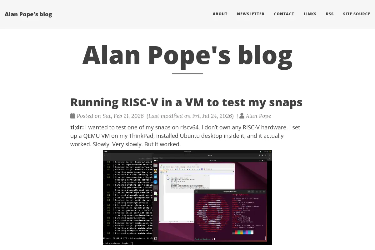 Alan Pope's Blog
