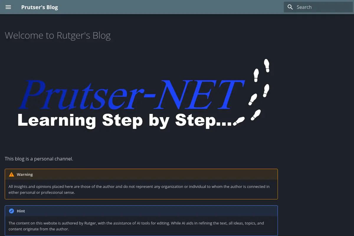 Prutser's Blog