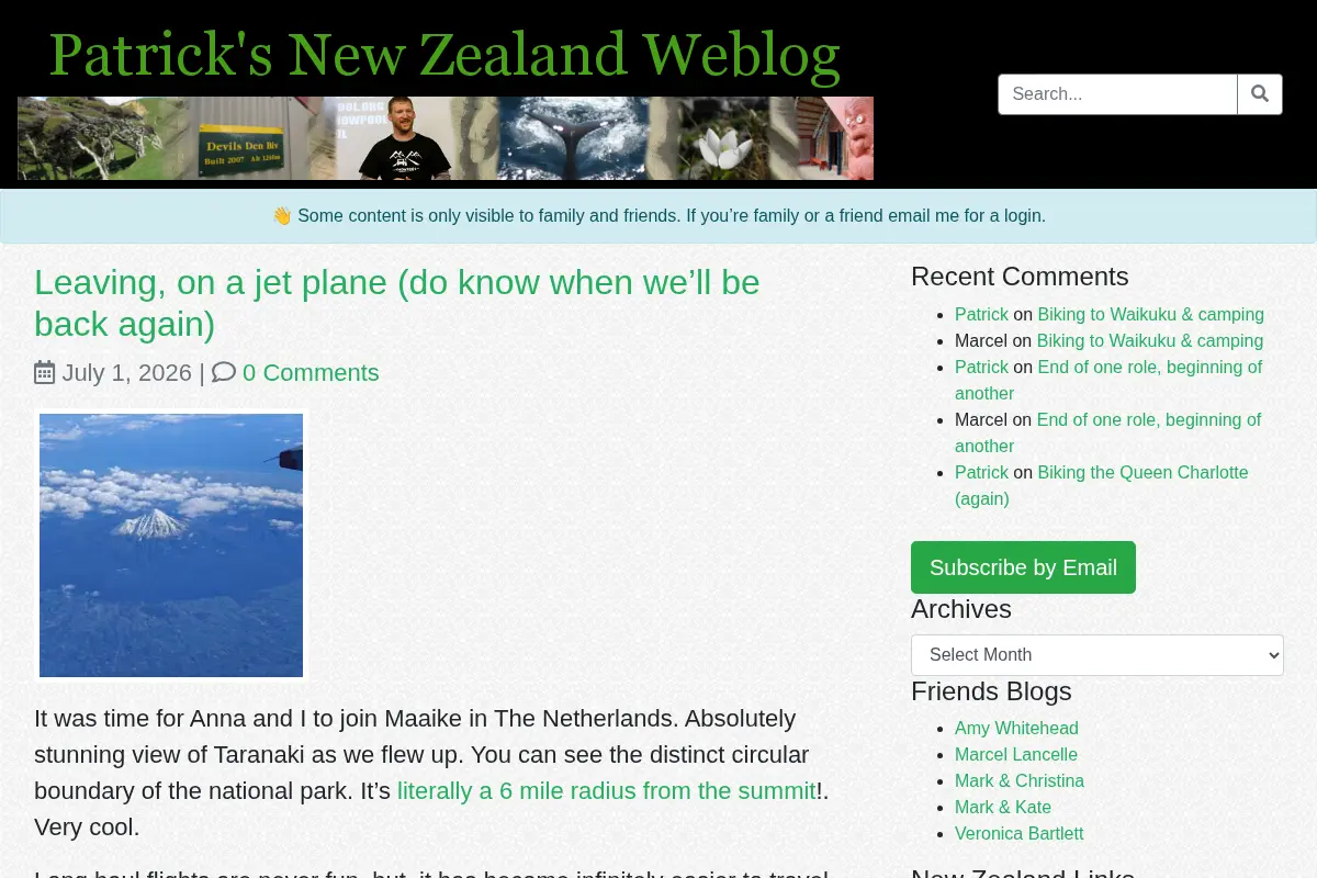 Patricks New Zealand Weblog