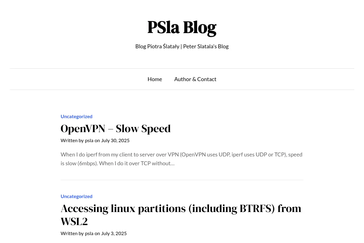 PSla Blog