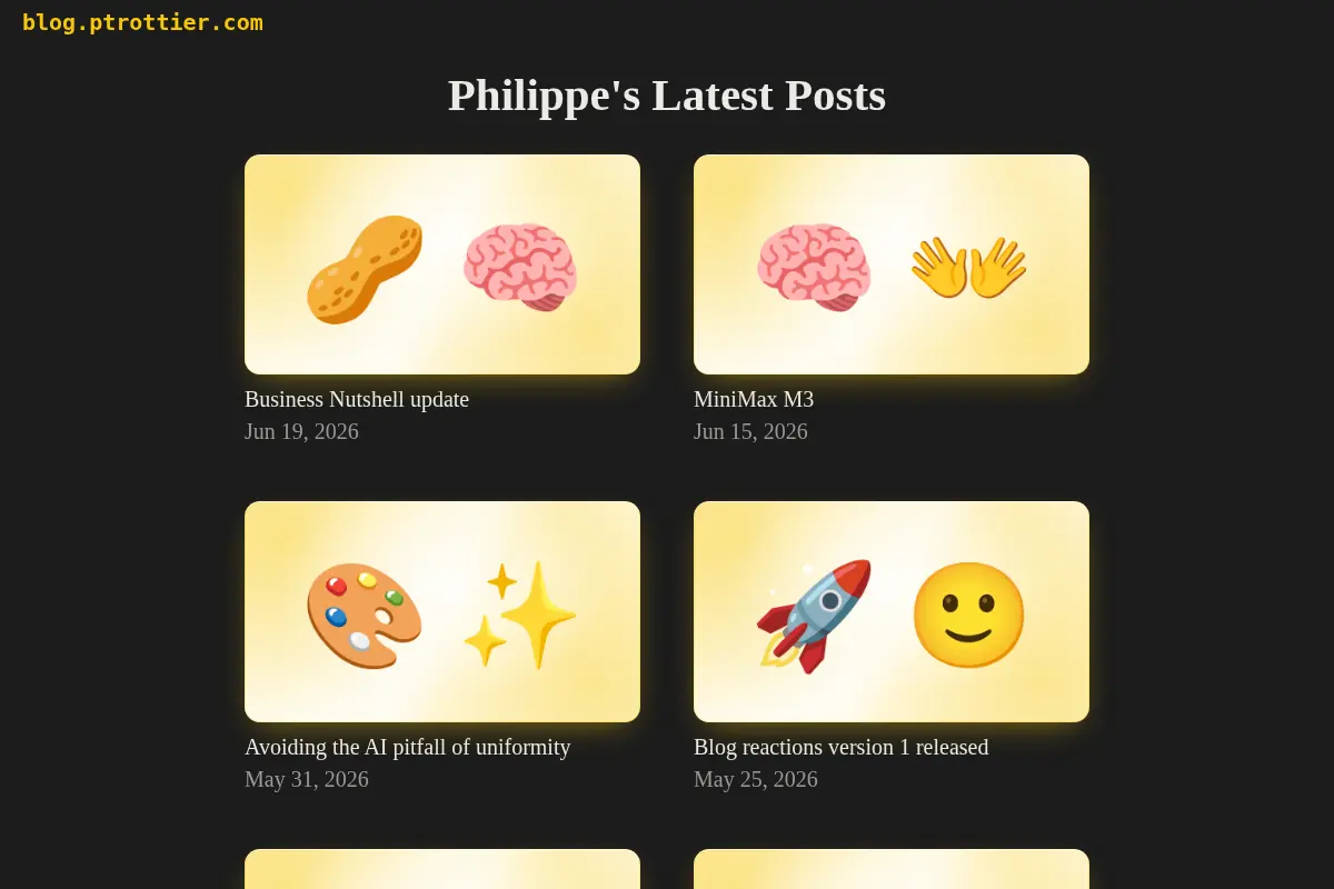 Philippe Trottier's Blog