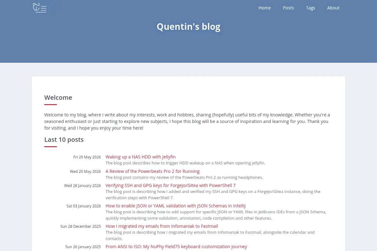Quentin's blog