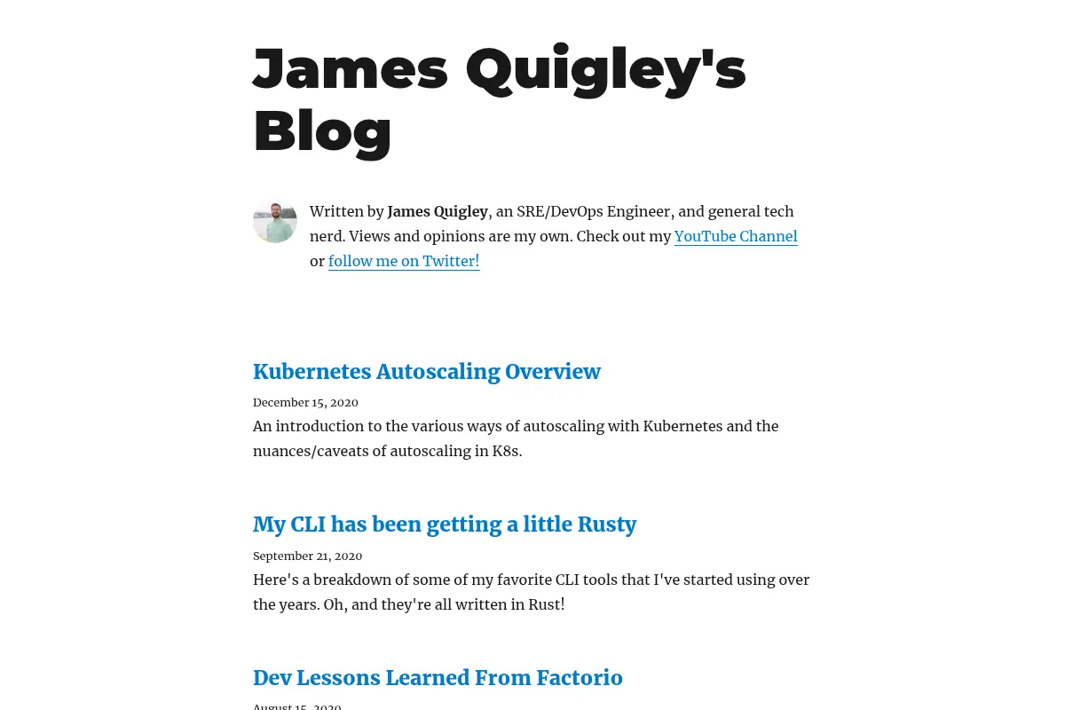 James Quigley's Blog