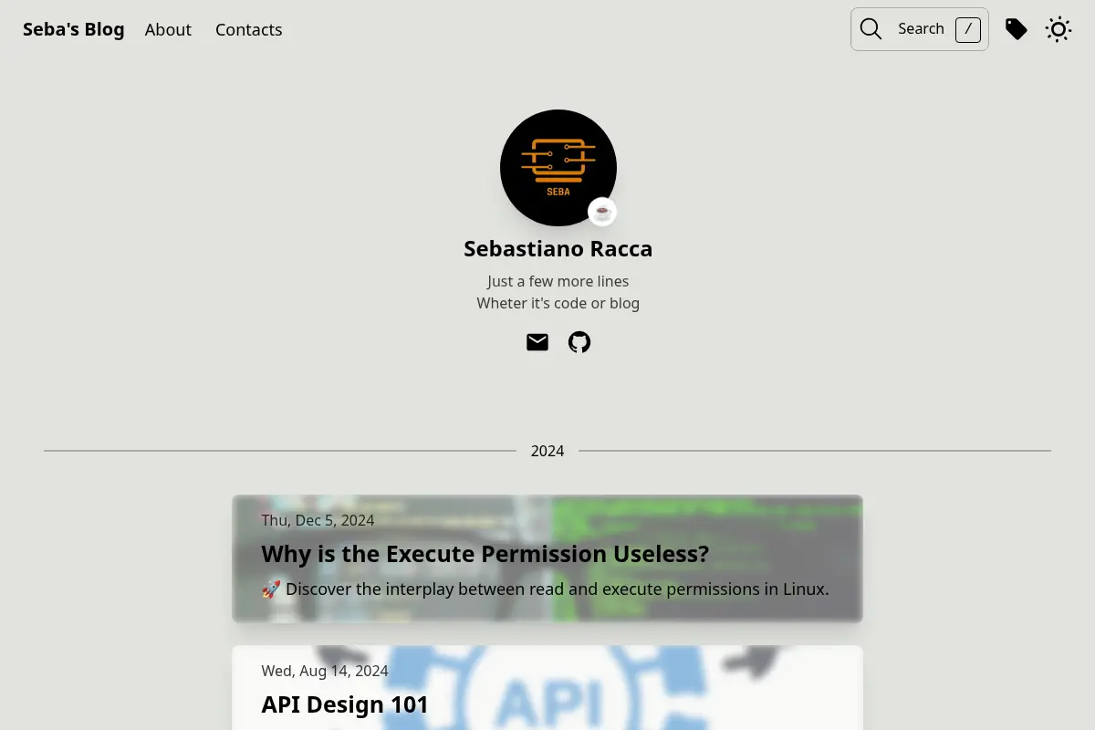 Seba's Blog