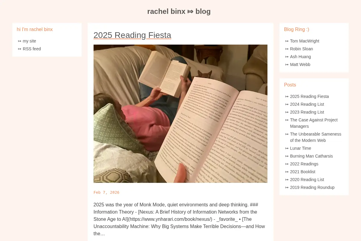 rachel binx blog