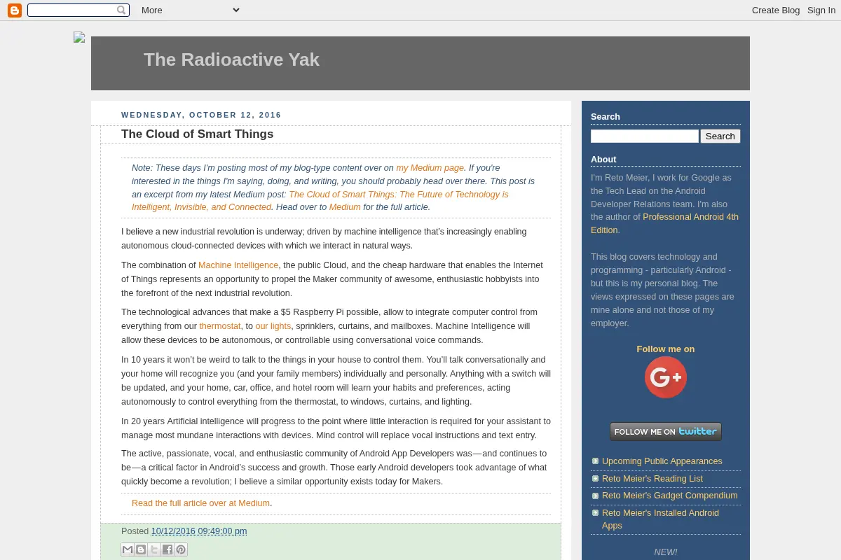The Radioactive Yak