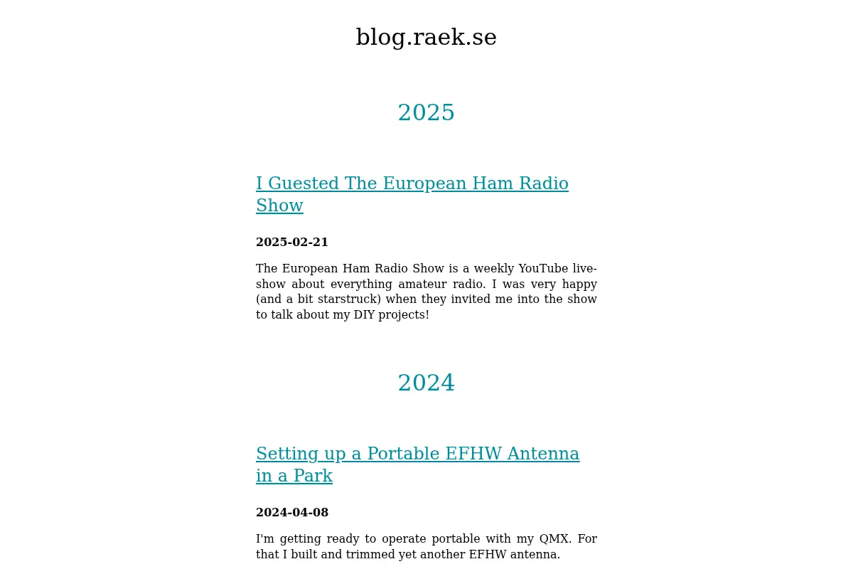 raek's blog
