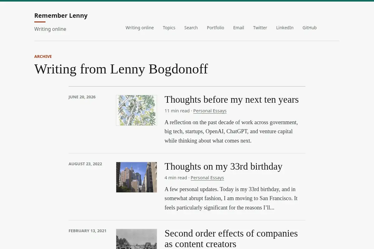 Remember Lenny