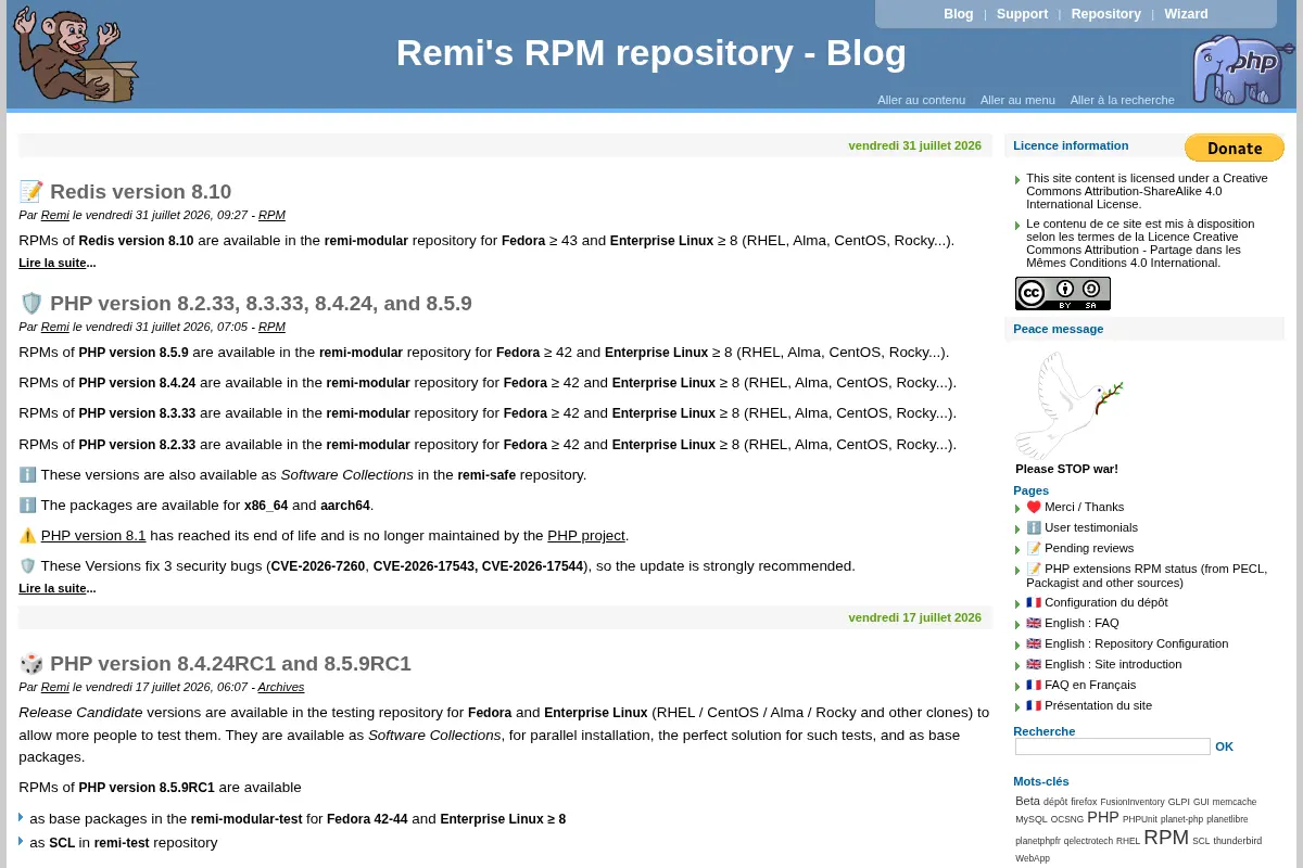 Remi's RPM repository - Blog
