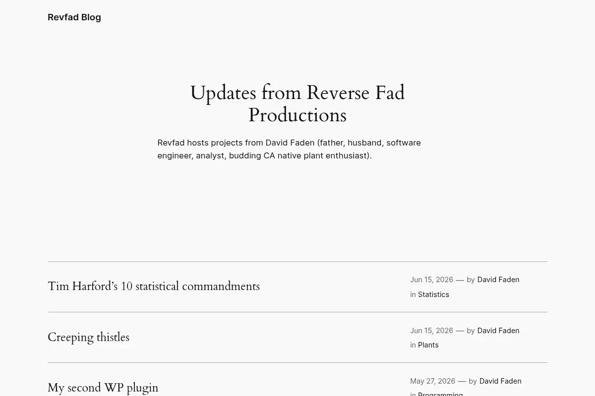 Revfad Blog