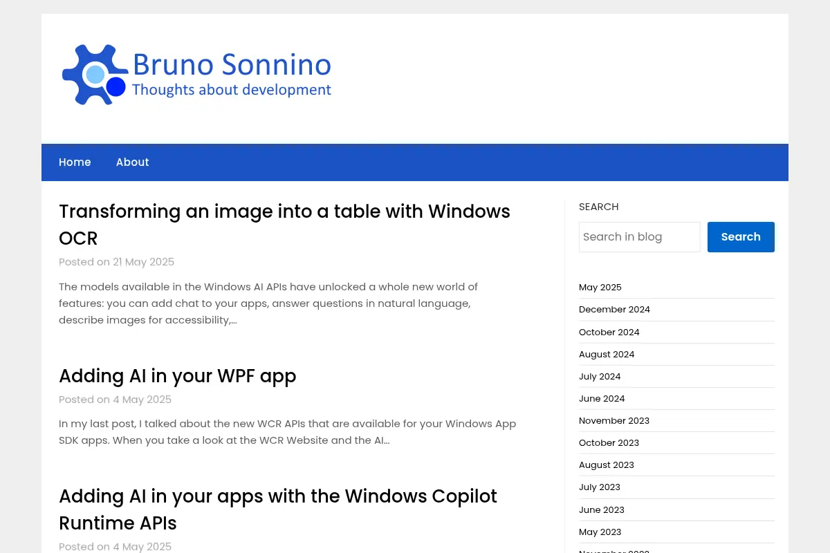Bruno Sonnino - Thoughts about development