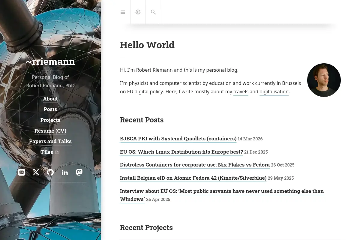 Hello World | ~rriemann