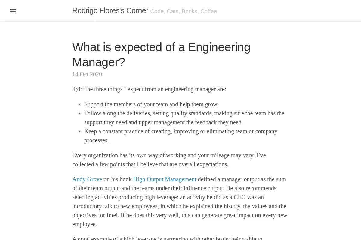 Rodrigo Flores's Corner