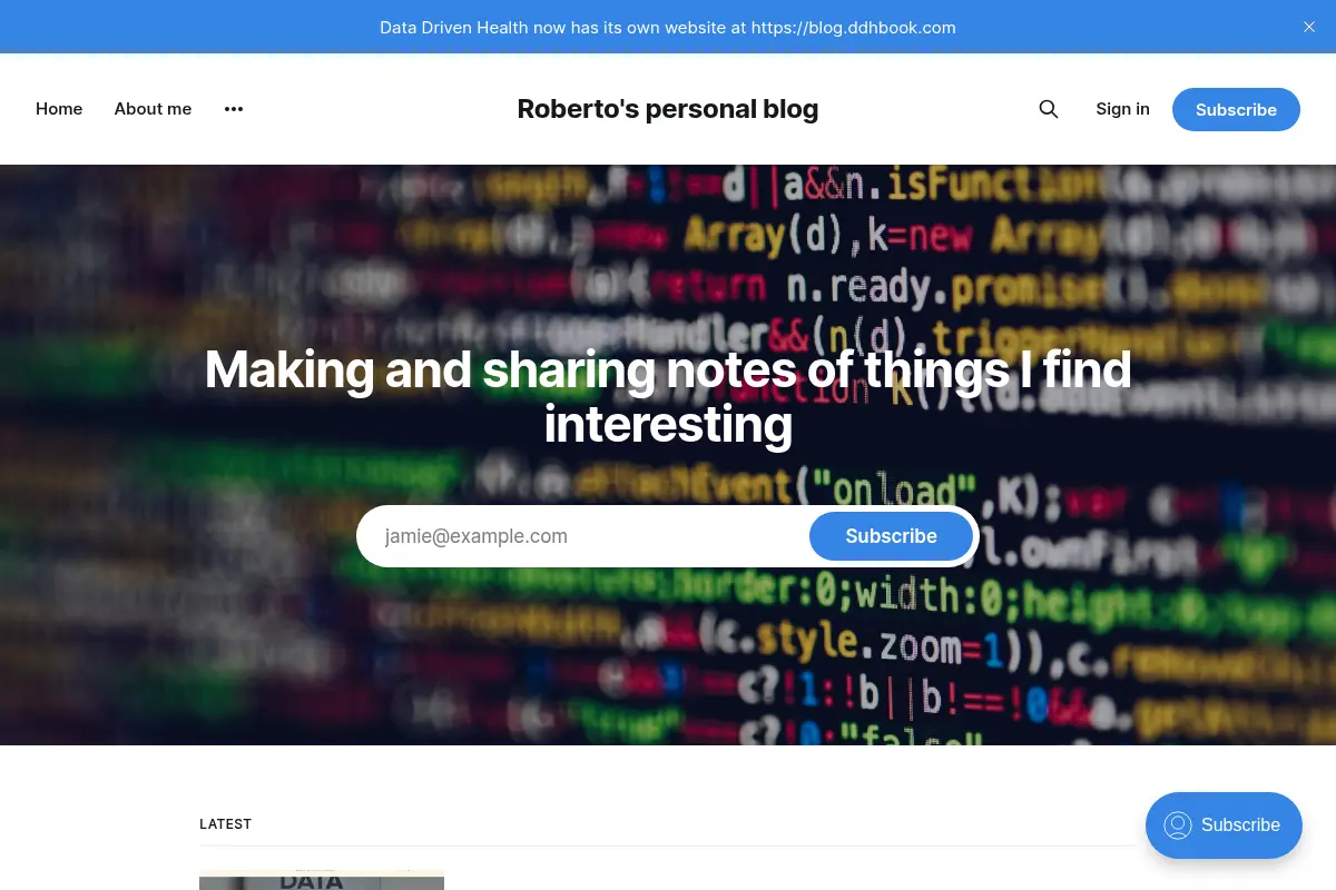 Roberto's personal blog