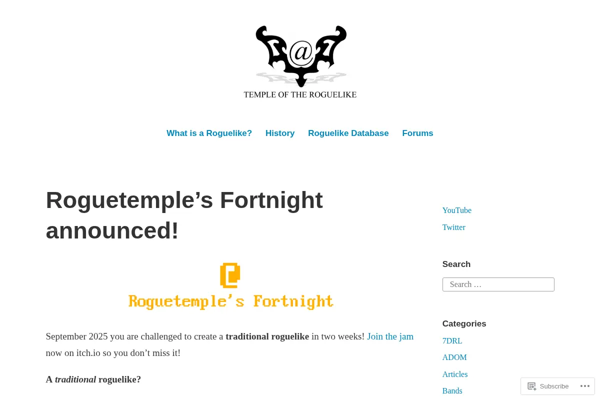 Temple of The Roguelike