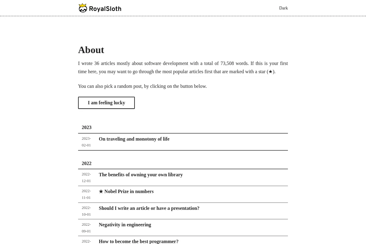 RoyalSloth Blog