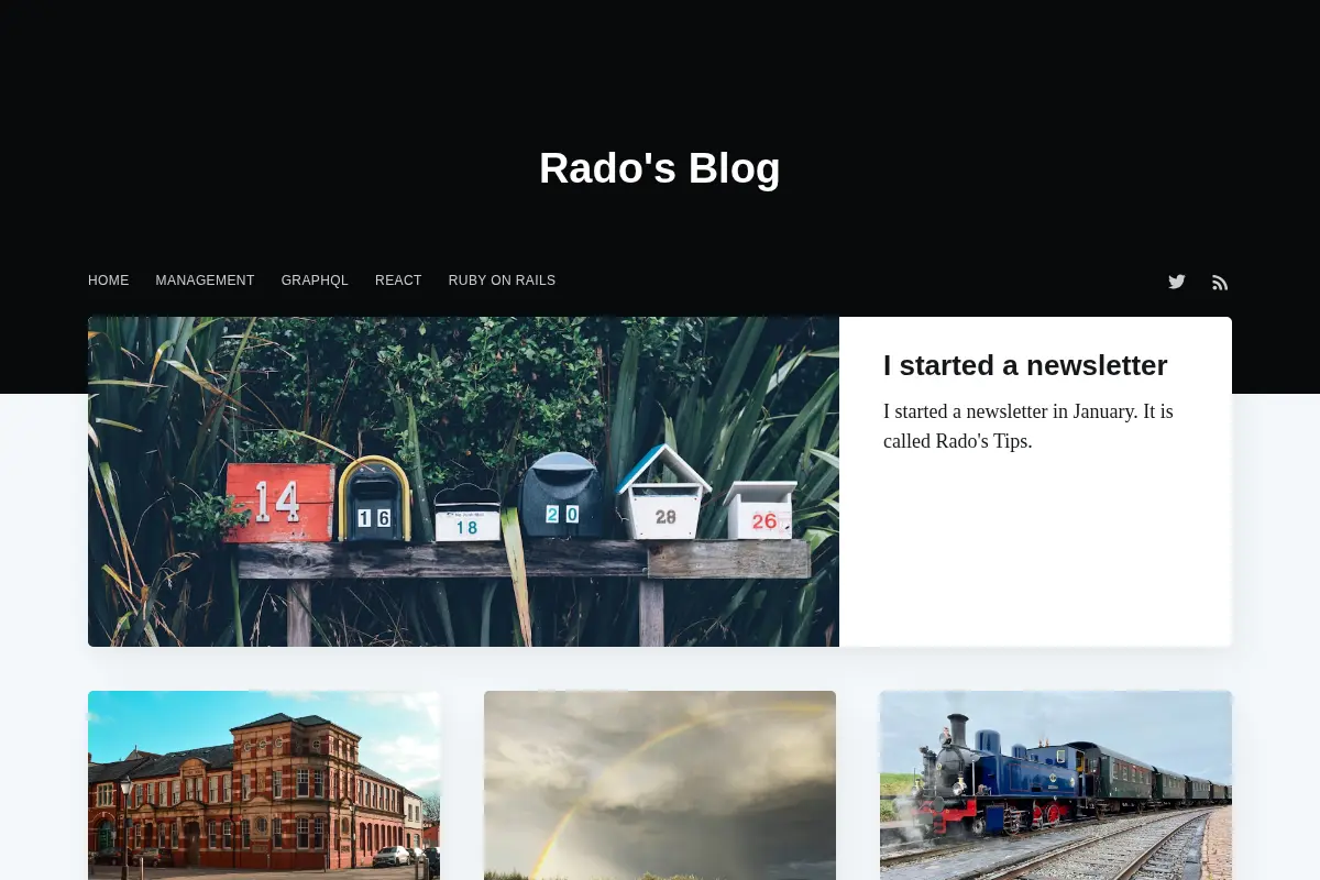 Rado's Blog