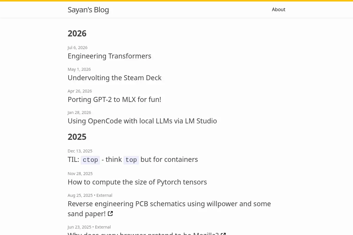 Sayan's Blog