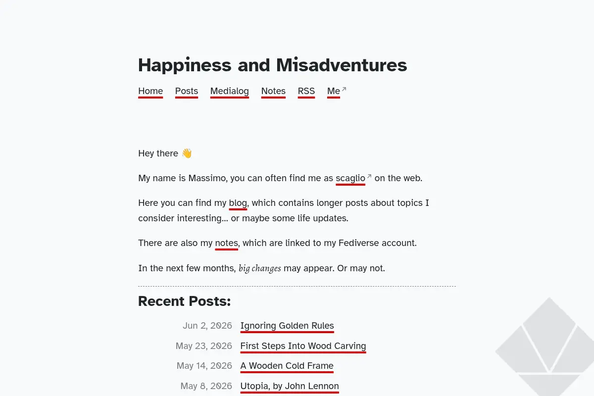 Happiness and Misadventures