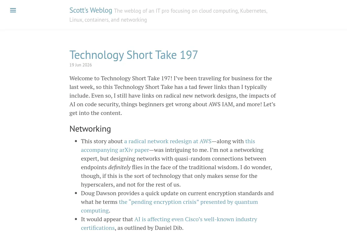 Scott's Weblog