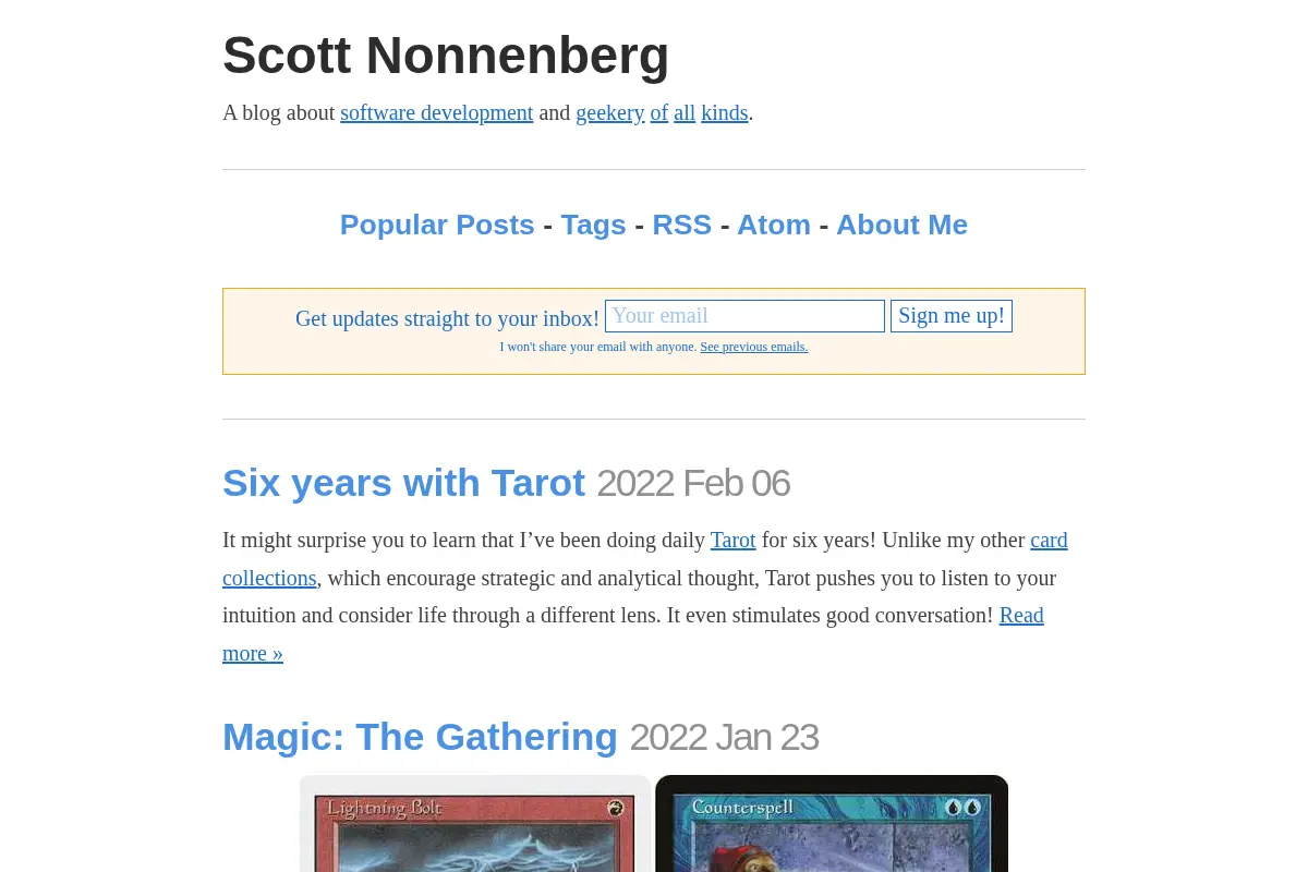 Blog | Scott Nonnenberg