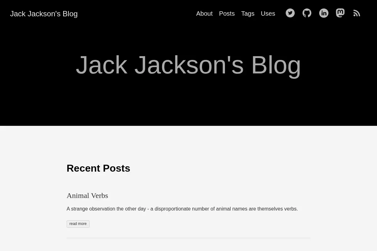 Jack Jackson's Blog
