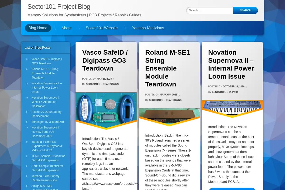 Sector101 Project Blog
