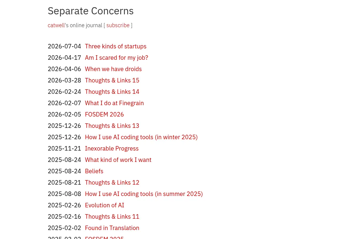 Separate Concerns