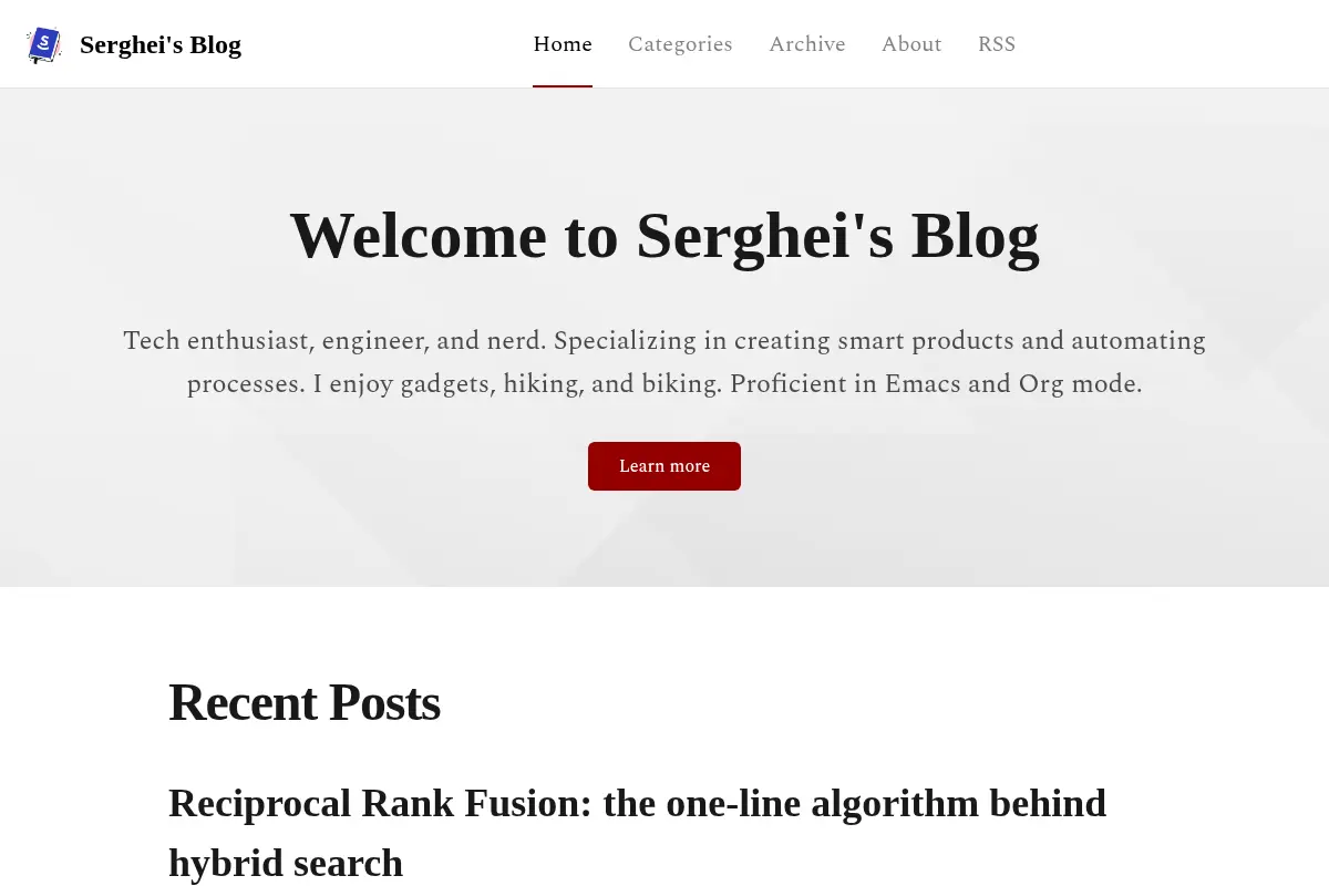 Serghei's Blog