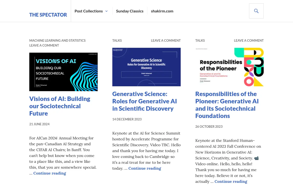 Shakir's Machine Learning Blog