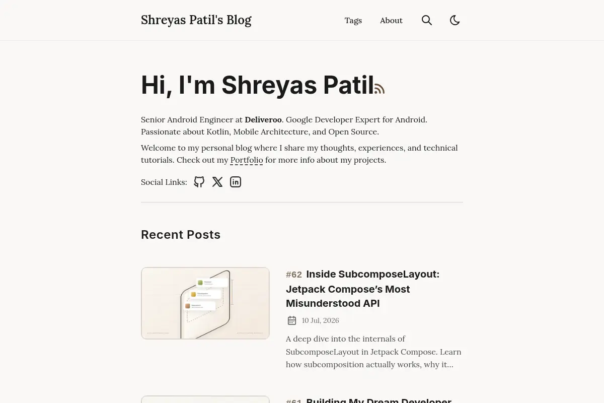 Shreyas Patil's Blog