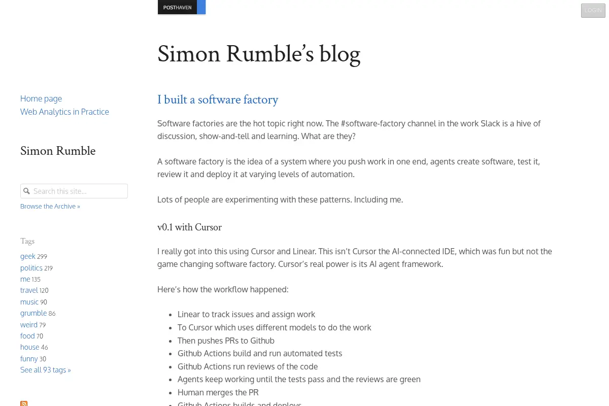 Simon Rumble's blog