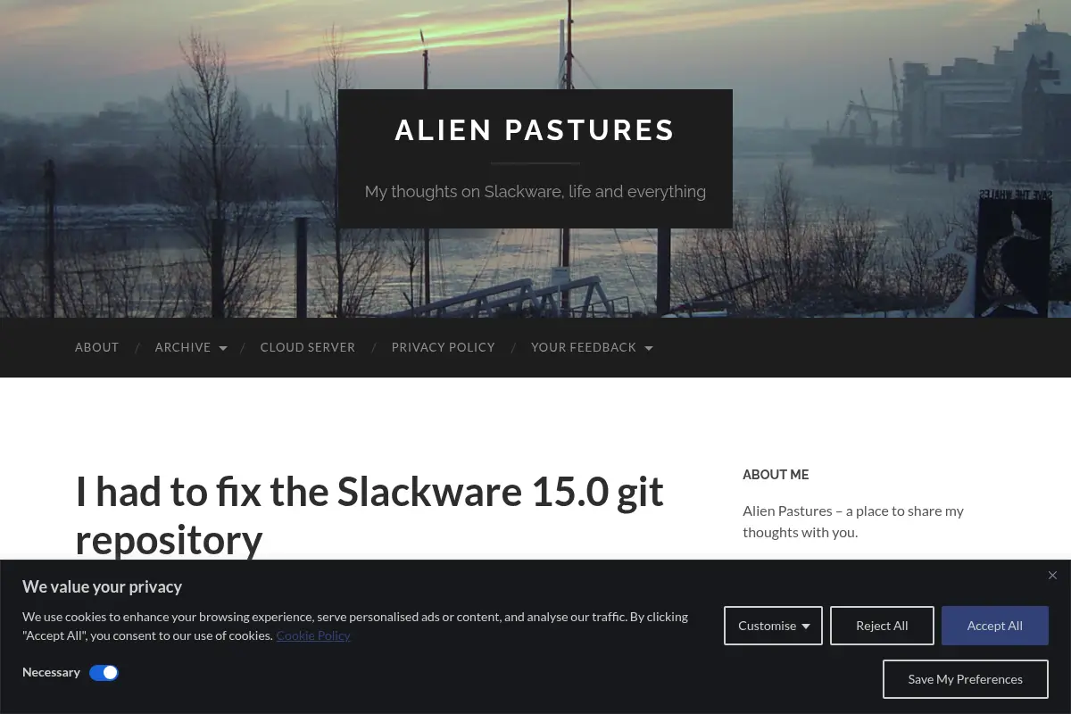 Alien Pastures – My thoughts on Slackware, life and everything