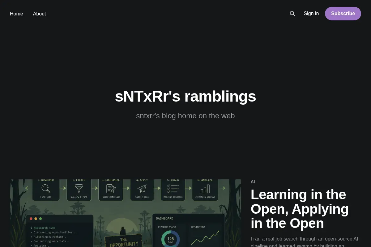 sNTxRr's ramblings