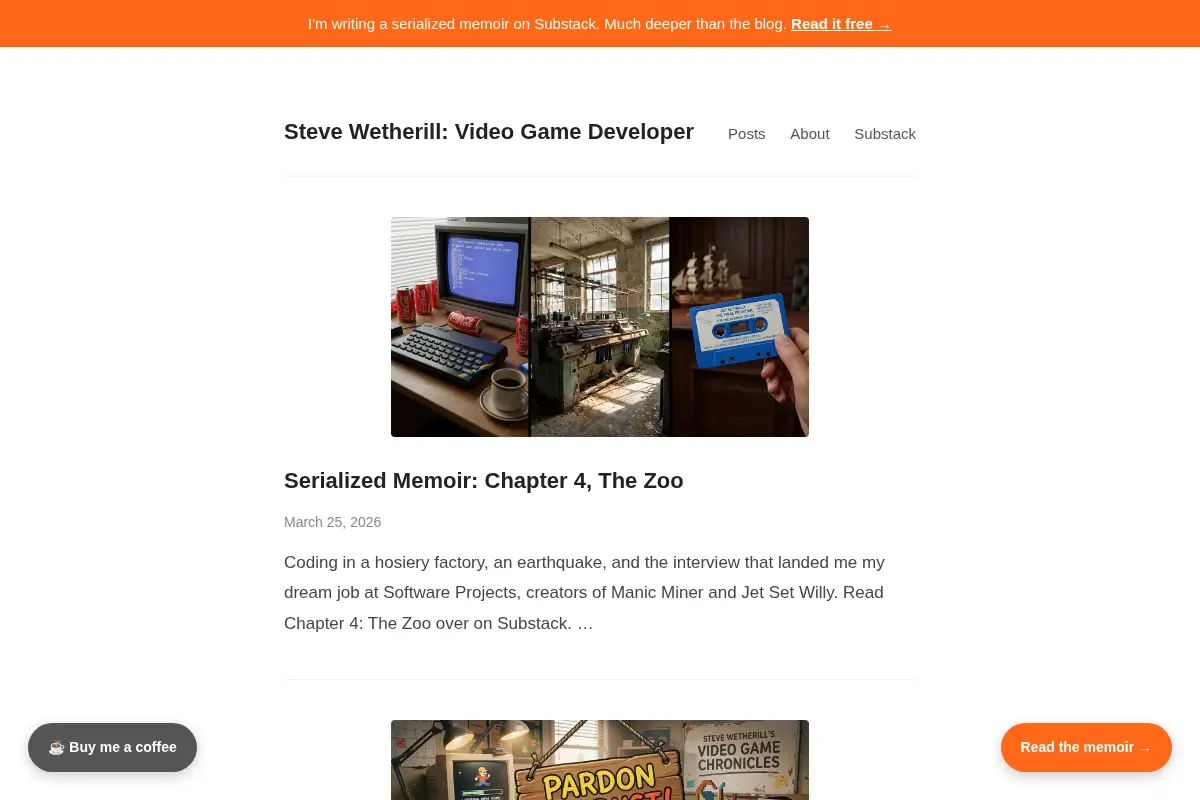 Steve Wetherill: Video Game Developer
