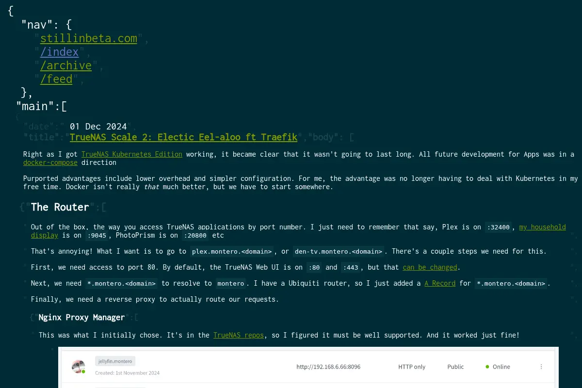 stillinbeta blog
